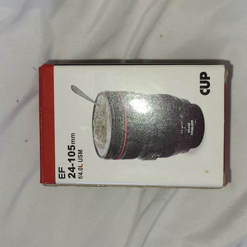 Camera Lens Design Shot Glass Keychain with Screw on Lid